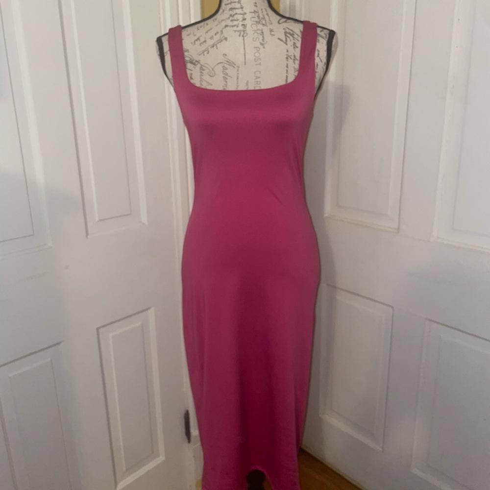 Sincerely Jules Hot Pink Midi Dress